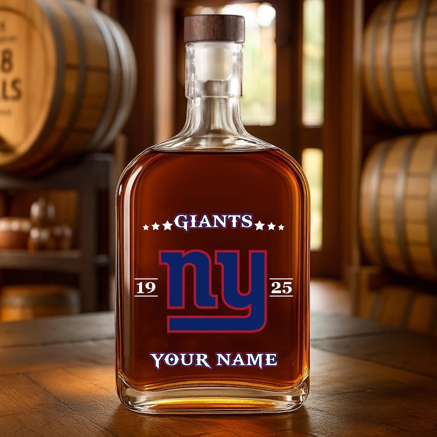 LIMITED EDITION - NEW CUSTOMIZED NFL32 NYG NEW CUSTOMIZED YORK GIANTS LUXURY WHISKEY BOTTLE 450ML