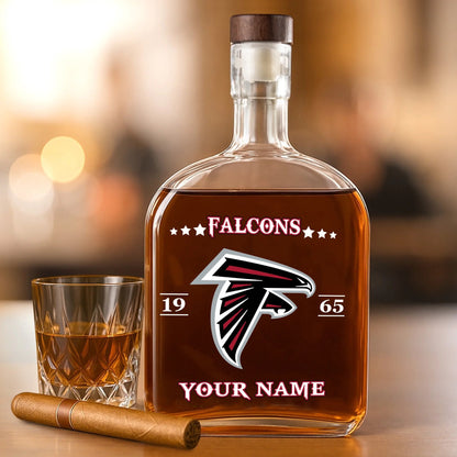 LIMITED EDITION - NEW CUSTOMIZED NFL18 ATF ATLANTA FALCONS LUXURY WHISKEY BOTTLE 450ML