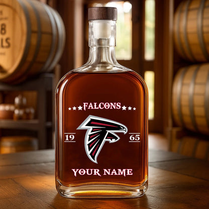LIMITED EDITION - NEW CUSTOMIZED NFL18 ATF ATLANTA FALCONS LUXURY WHISKEY BOTTLE 450ML