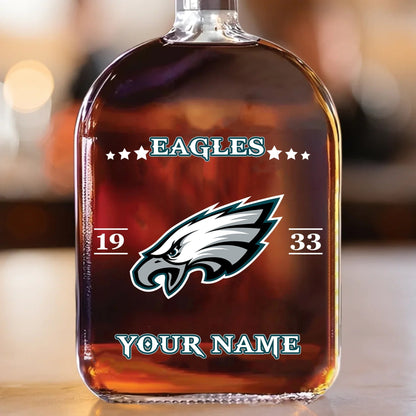 LIMITED EDITION - NEW CUSTOMIZED NFL02 PPE PHILADELPHIA EAGLES LUXURY WHISKEY BOTTLE 450ML