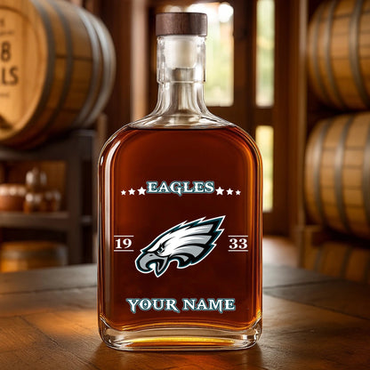 LIMITED EDITION - NEW CUSTOMIZED NFL02 PPE PHILADELPHIA EAGLES LUXURY WHISKEY BOTTLE 450ML