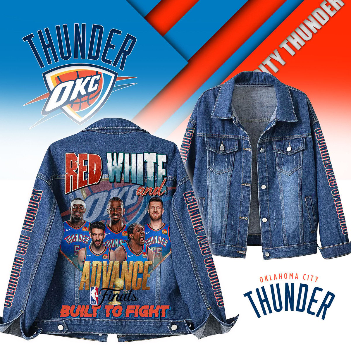 Oklahoma City Thunder Special Edition Unisex Denim Jacket