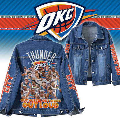 Oklahoma City Thunder Special Edition Unisex Denim Jacket
