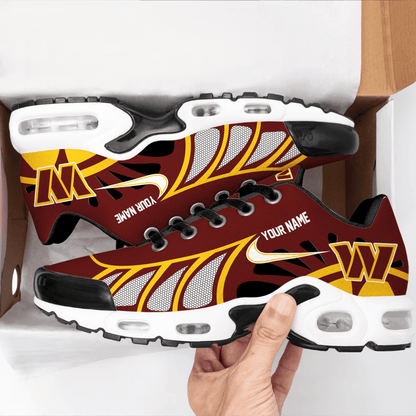 LIMITED EDITION - NEW CUSTOMIZED NFL12 WTC WASHINGTON COMMANDERS UNISEX AIR MAX PLUS SNEAKERS