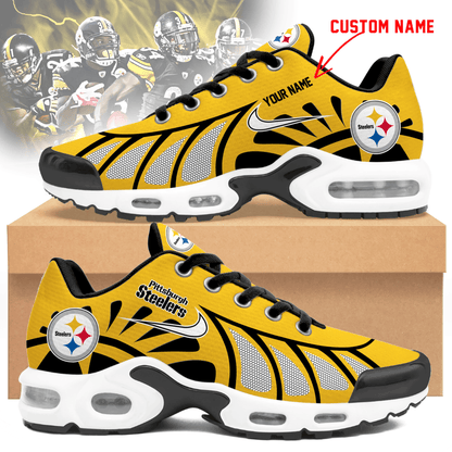 LIMITED EDITION - NEW CUSTOMIZED NFL14 PSB PITTSBURGH STEELERS UNISEX AIR MAX PLUS SNEAKERS