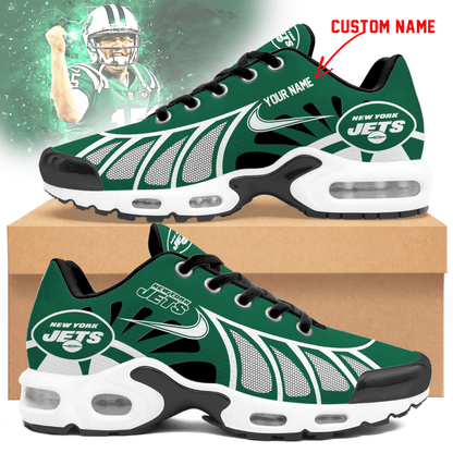LIMITED EDITION - NEW CUSTOMIZED NFL25 NYJ NEW YORK JETS UNISEX AIR MAX PLUS SNEAKERS