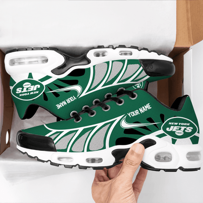 LIMITED EDITION - NEW CUSTOMIZED NFL25 NYJ NEW YORK JETS UNISEX AIR MAX PLUS SNEAKERS