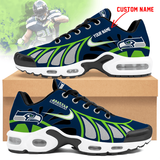 LIMITED EDITION - NEW CUSTOMIZED NFL06 SSH SEATTLE SEAHAWKS UNISEX AIR MAX PLUS SNEAKERS