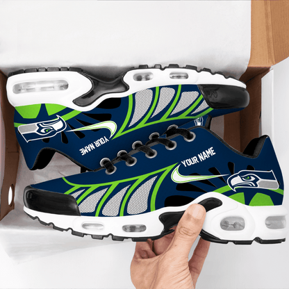 LIMITED EDITION - NEW CUSTOMIZED NFL06 SSH SEATTLE SEAHAWKS UNISEX AIR MAX PLUS SNEAKERS