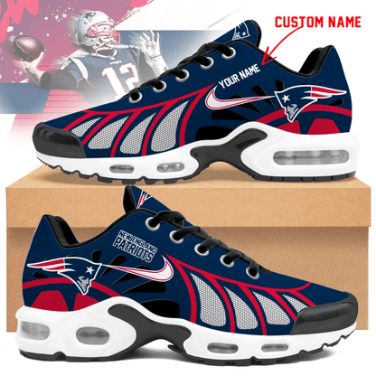 LIMITED EDITION - NEW CUSTOMIZED NFL27 NEP NEW ENGLAND PATRIOTS UNISEX AIR MAX PLUS SNEAKERS