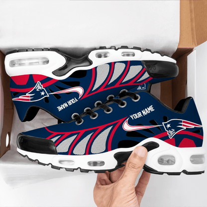 LIMITED EDITION - NEW CUSTOMIZED NFL27 NEP NEW ENGLAND PATRIOTS UNISEX AIR MAX PLUS SNEAKERS