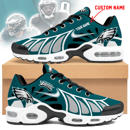 LIMITED EDITION - NEW CUSTOMIZED NFL02 PPE PHILADELPHIA EAGLES UNISEX AIR MAX PLUS SNEAKERS