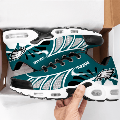 LIMITED EDITION - NEW CUSTOMIZED NFL02 PPE PHILADELPHIA EAGLES UNISEX AIR MAX PLUS SNEAKERS