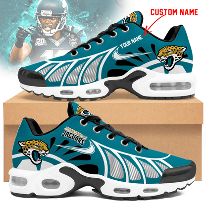 LIMITED EDITION - NEW CUSTOMIZED NFL30 JSJ JACKSONVILLE JAGUARS UNISEX AIR MAX PLUS SNEAKERS
