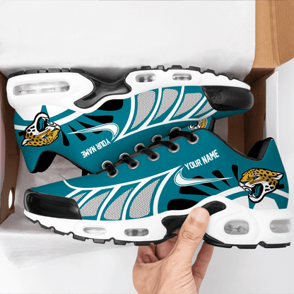 LIMITED EDITION - NEW CUSTOMIZED NFL30 JSJ JACKSONVILLE JAGUARS UNISEX AIR MAX PLUS SNEAKERS
