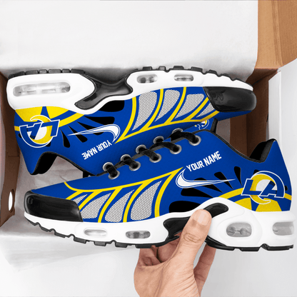 LIMITED EDITION - NEW CUSTOMIZED NFL22 LAR LOS ANGELES RAMS UNISEX AIR MAX PLUS SNEAKERS