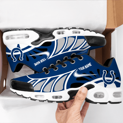 LIMITED EDITION - NEW CUSTOMIZED NFL17 IDC INDIANAPOLIS COLTS UNISEX AIR MAX PLUS SNEAKERS