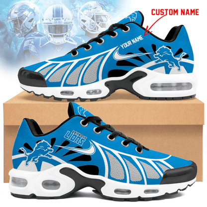 LIMITED EDITION - NEW CUSTOMIZED NFL04 DTL DETROIT LIONS UNISEX AIR MAX PLUS SNEAKERS