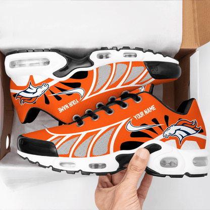 LIMITED EDITION - NEW CUSTOMIZED NFL13 DVB DENVER BRONCOS UNISEX AIR MAX PLUS SNEAKERS