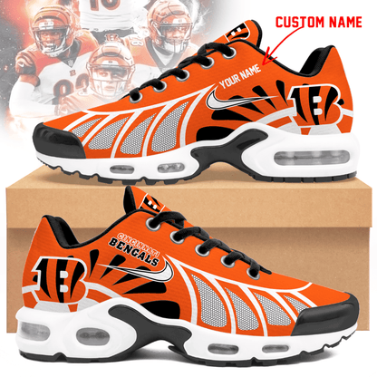 LIMITED EDITION - NEW CUSTOMIZED NFL16 CCB CINCINNATI BENGALS UNISEX AIR MAX PLUS SNEAKERS