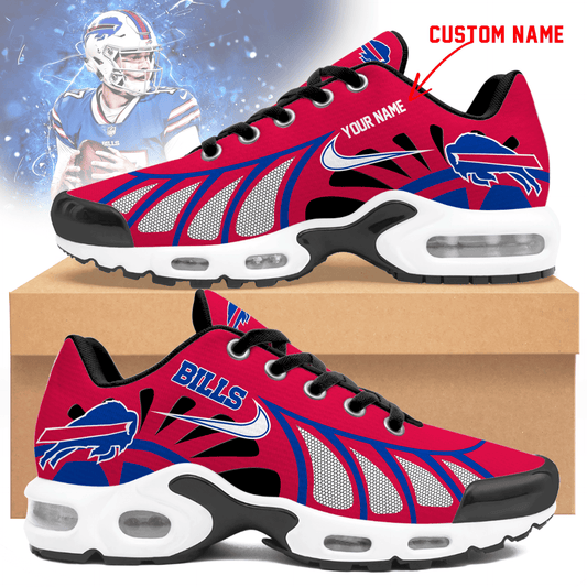 LIMITED EDITION - NEW CUSTOMIZED NFL03 BFB BUFFALO BILLS UNISEX AIR MAX PLUS SNEAKERS