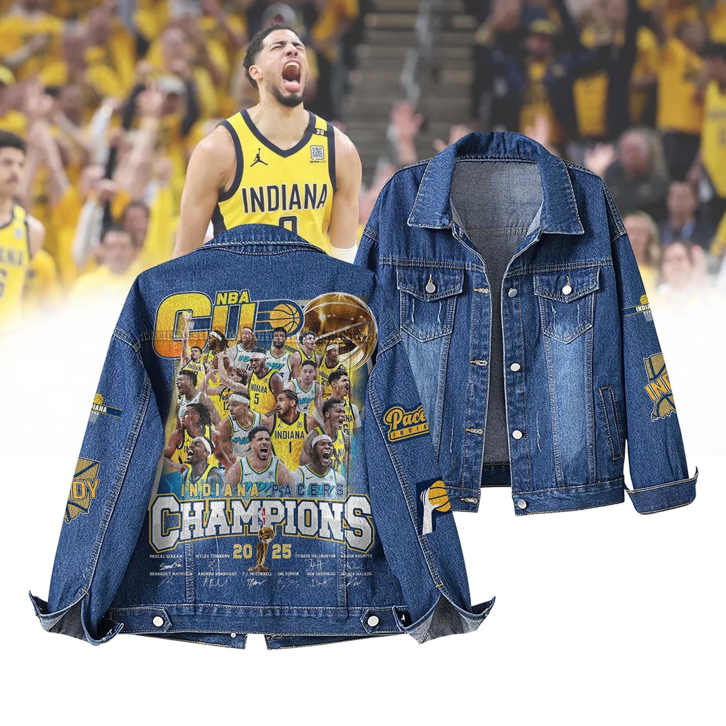 Indiana Pacers Special Edition Unisex Denim Jacket