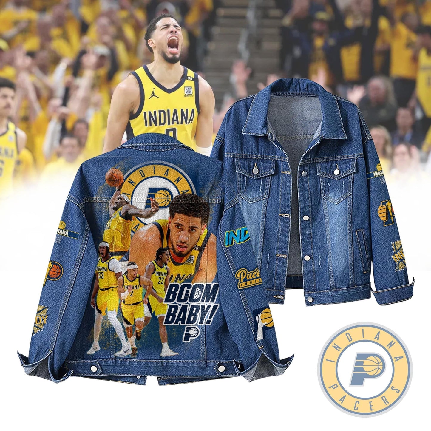 Indiana Pacers Special Edition Unisex Denim Jacket