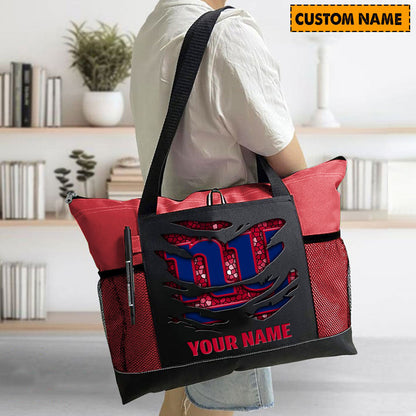 LIMITED EDITION - NEW CUSTOMIZED NFL32 NYG NEW YORK GIANTS WATERPROOF TOTE BAG