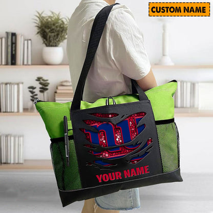 LIMITED EDITION - NEW CUSTOMIZED NFL32 NYG NEW YORK GIANTS WATERPROOF TOTE BAG