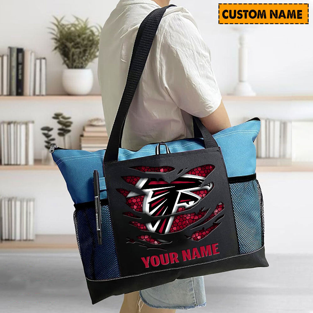 LIMITED EDITION - NEW CUSTOMIZED NFL18 ATF ATLANTA FALCONS WATERPROOF TOTE BAG