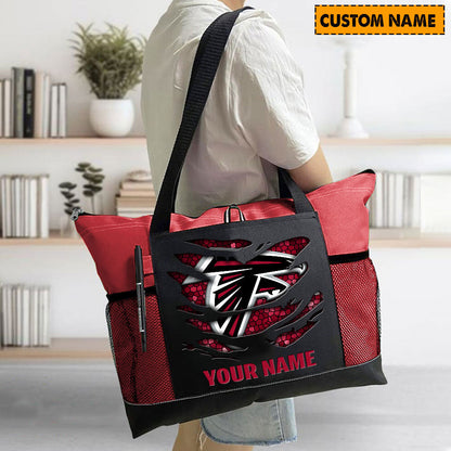 LIMITED EDITION - NEW CUSTOMIZED NFL18 ATF ATLANTA FALCONS WATERPROOF TOTE BAG