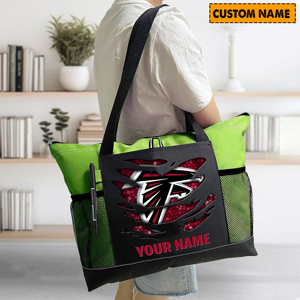 LIMITED EDITION - NEW CUSTOMIZED NFL18 ATF ATLANTA FALCONS WATERPROOF TOTE BAG