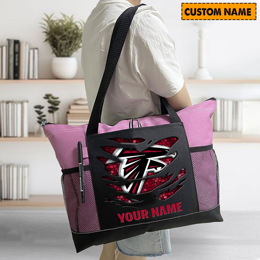 LIMITED EDITION - NEW CUSTOMIZED NFL18 ATF ATLANTA FALCONS WATERPROOF TOTE BAG
