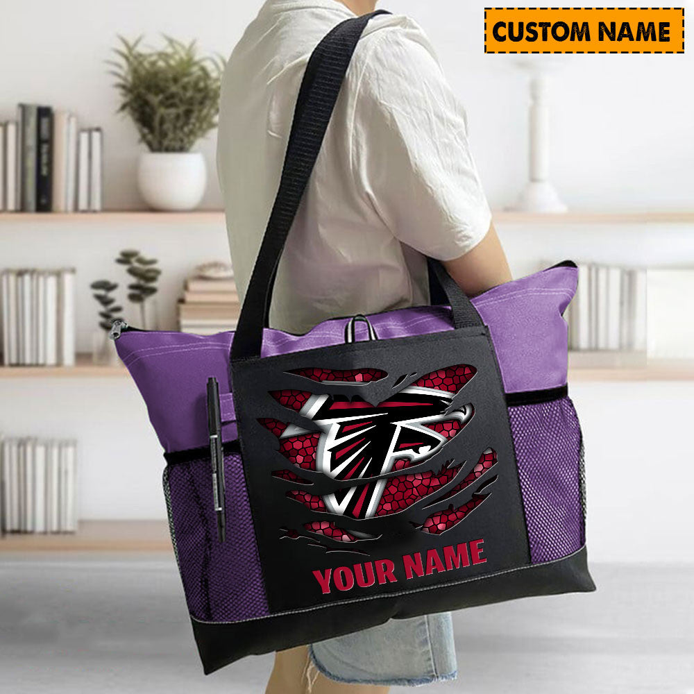 LIMITED EDITION - NEW CUSTOMIZED NFL18 ATF ATLANTA FALCONS WATERPROOF TOTE BAG