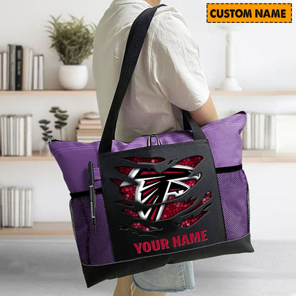 LIMITED EDITION - NEW CUSTOMIZED NFL18 ATF ATLANTA FALCONS WATERPROOF TOTE BAG