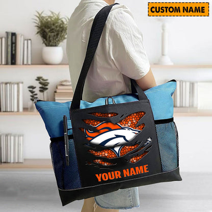 LIMITED EDITION - NEW CUSTOMIZED NFL13 DVB DENVER BRONCOS WATERPROOF TOTE BAG