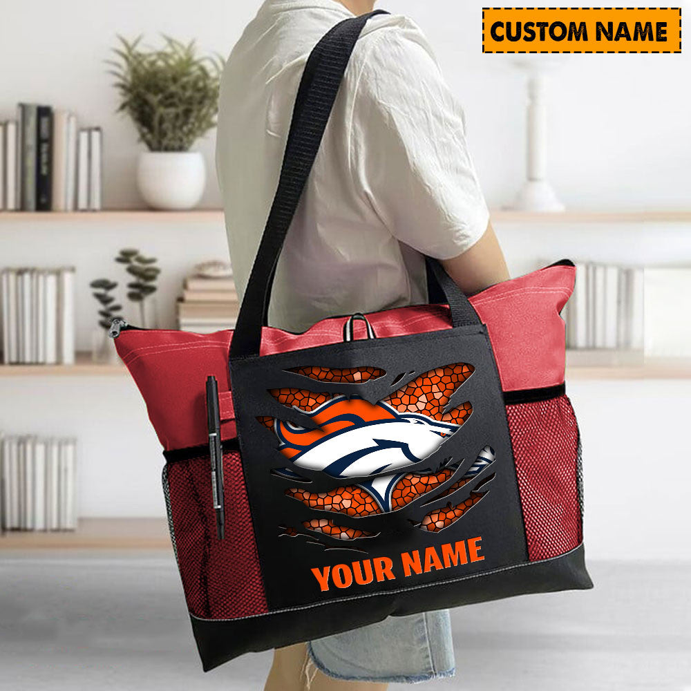 LIMITED EDITION - NEW CUSTOMIZED NFL13 DVB DENVER BRONCOS WATERPROOF TOTE BAG