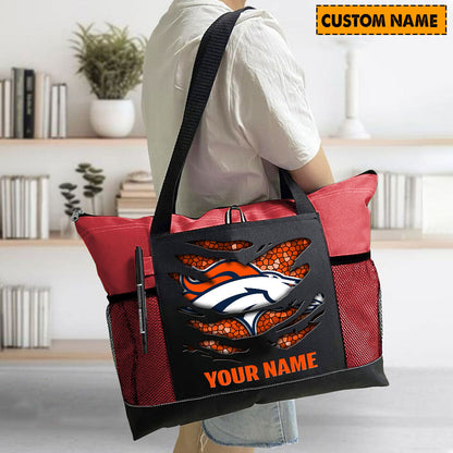 LIMITED EDITION - NEW CUSTOMIZED NFL13 DVB DENVER BRONCOS WATERPROOF TOTE BAG