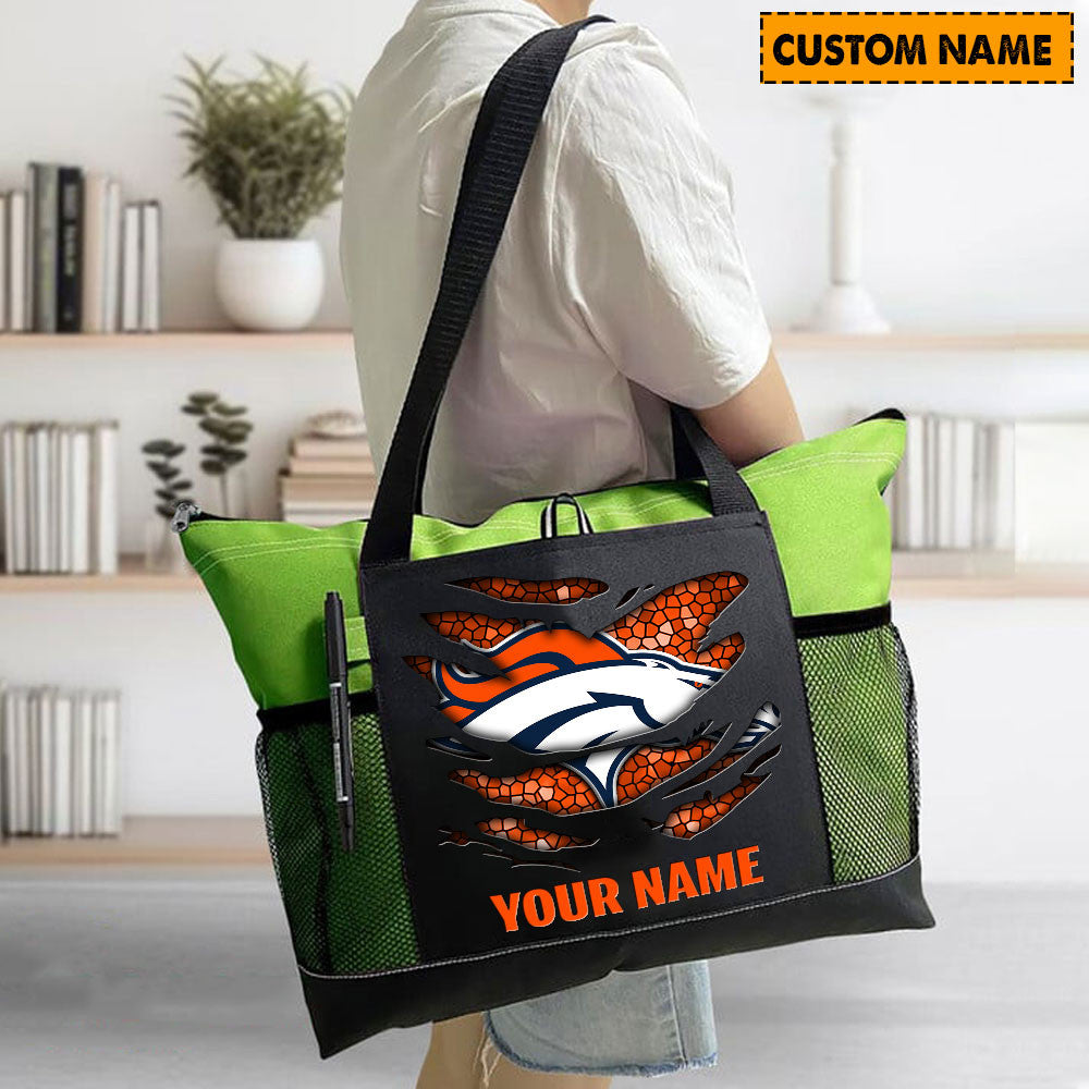 LIMITED EDITION - NEW CUSTOMIZED NFL13 DVB DENVER BRONCOS WATERPROOF TOTE BAG