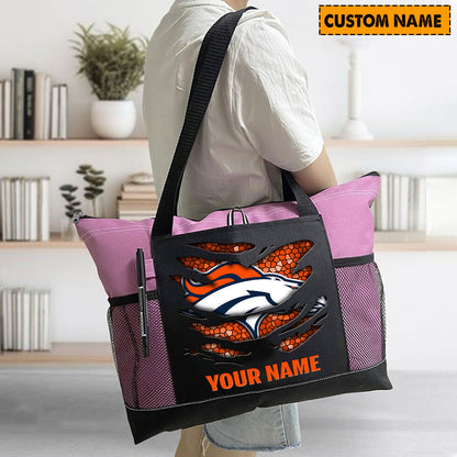 LIMITED EDITION - NEW CUSTOMIZED NFL13 DVB DENVER BRONCOS WATERPROOF TOTE BAG