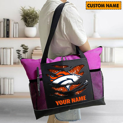 LIMITED EDITION - NEW CUSTOMIZED NFL13 DVB DENVER BRONCOS WATERPROOF TOTE BAG