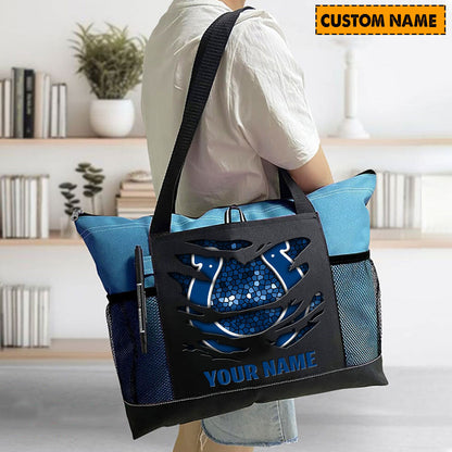LIMITED EDITION - NEW CUSTOMIZED NFL17 IDC INDIANAPOLIS COLTS WATERPROOF TOTE BAG