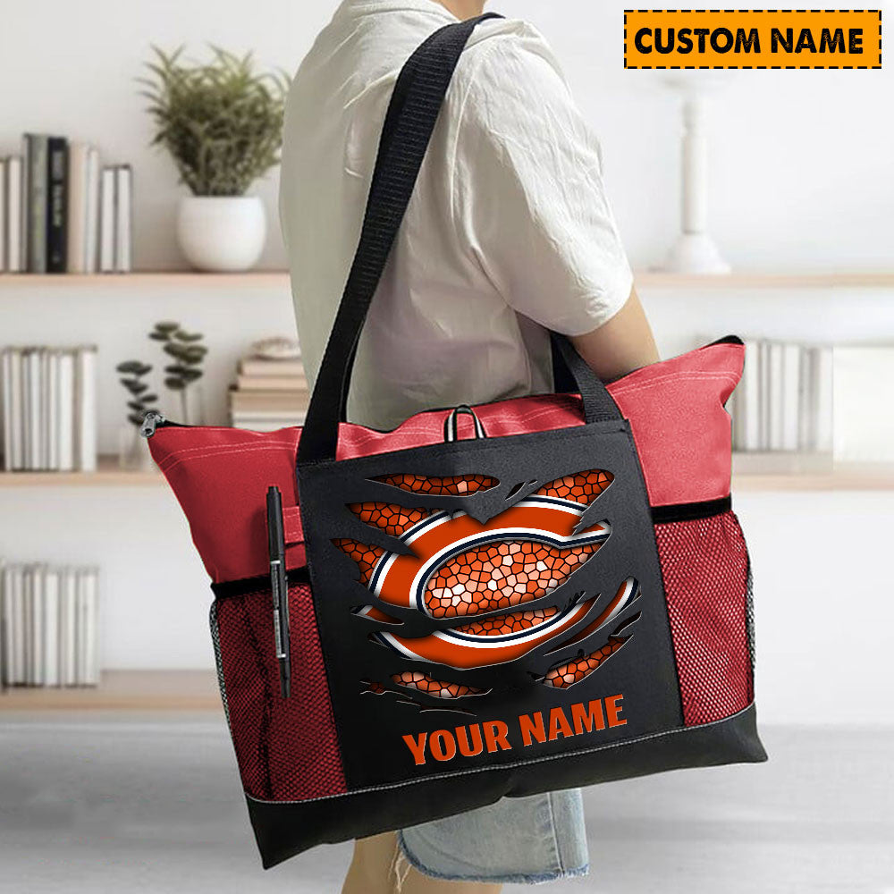 LIMITED EDITION - NEW CUSTOMIZED NFL26 CCB CHICAGO BEARS WATERPROOF TOTE BAG