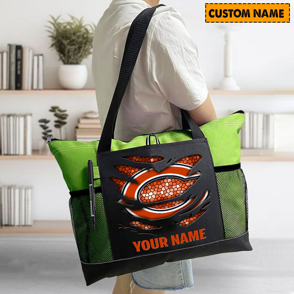 LIMITED EDITION - NEW CUSTOMIZED NFL26 CCB CHICAGO BEARS WATERPROOF TOTE BAG