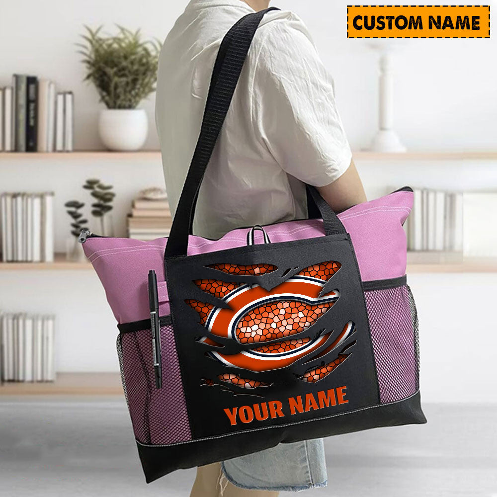 LIMITED EDITION - NEW CUSTOMIZED NFL26 CCB CHICAGO BEARS WATERPROOF TOTE BAG