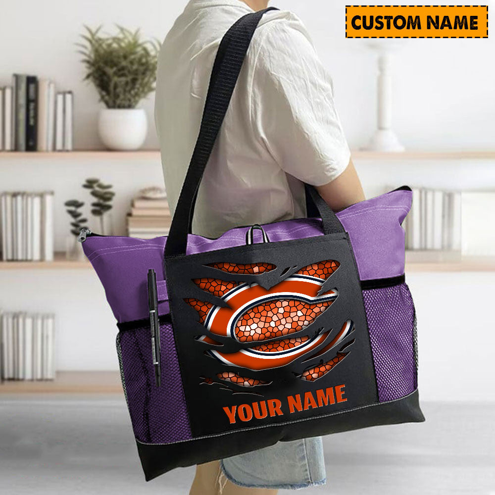 LIMITED EDITION - NEW CUSTOMIZED NFL26 CCB CHICAGO BEARS WATERPROOF TOTE BAG