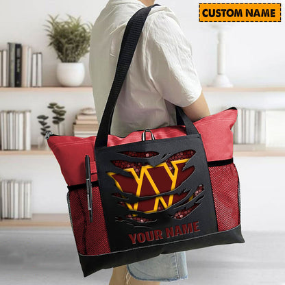 LIMITED EDITION - NEW CUSTOMIZED NFL12 WTC WASHINGTON COMMANDERS WATERPROOF TOTE BAG