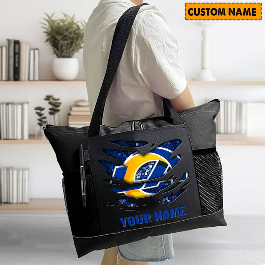 LIMITED EDITION - NEW CUSTOMIZED NFL22 LAR LOS ANGELES RAMS WATERPROOF TOTE BAG