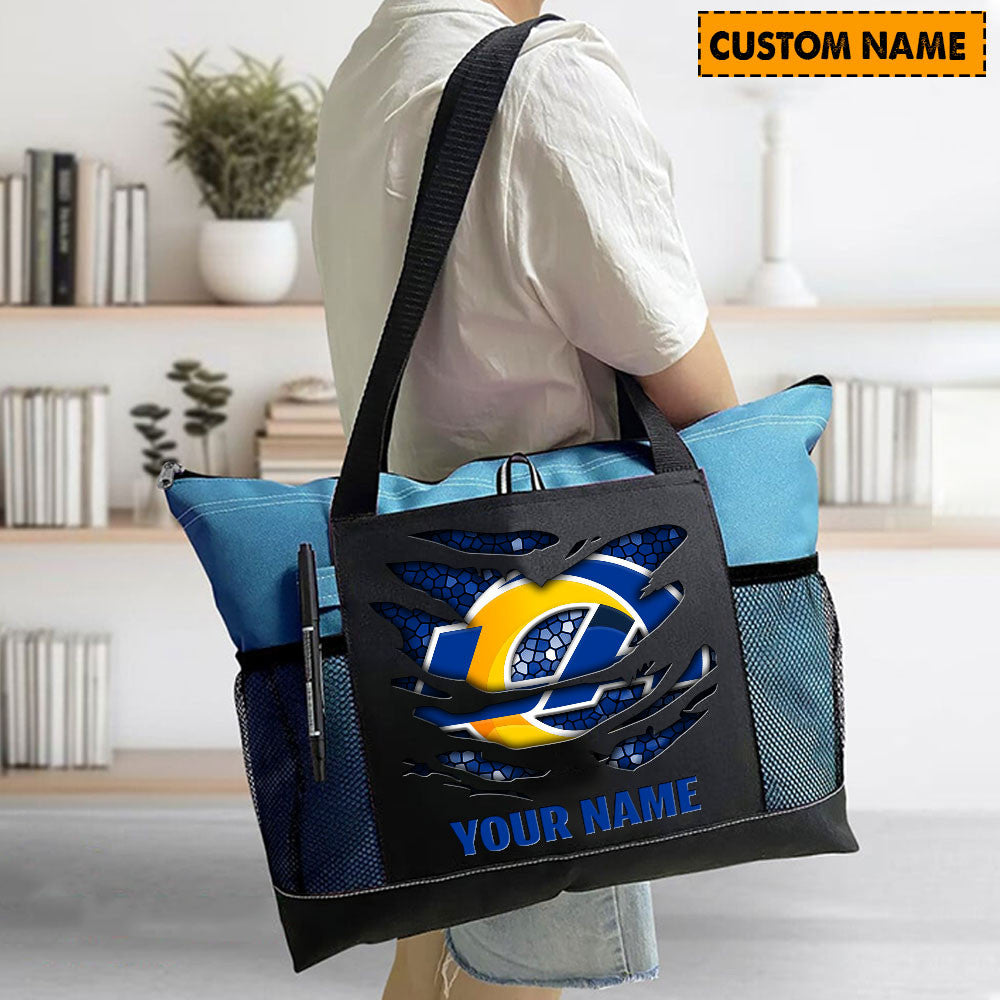 LIMITED EDITION - NEW CUSTOMIZED NFL22 LAR LOS ANGELES RAMS WATERPROOF TOTE BAG