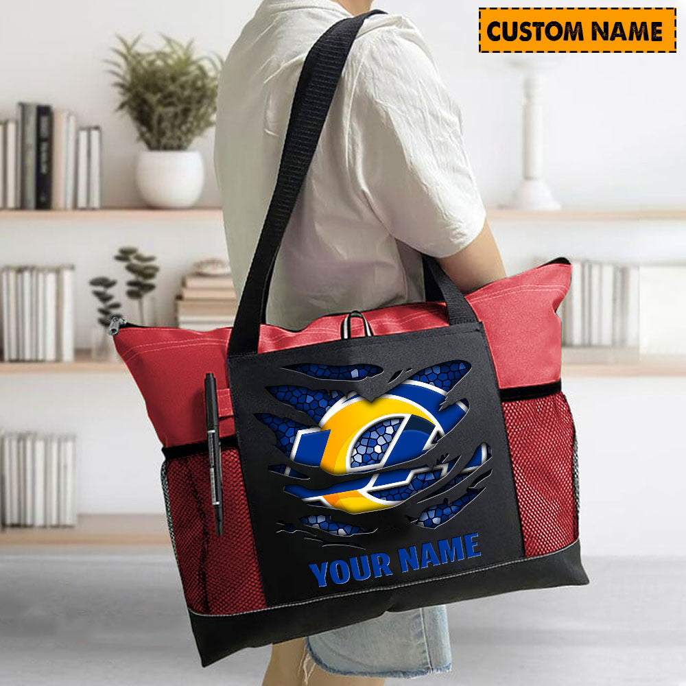 LIMITED EDITION - NEW CUSTOMIZED NFL22 LAR LOS ANGELES RAMS WATERPROOF TOTE BAG